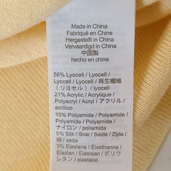 J Crew Light Yellow Mockneck Sweater Size L - Picture 10 of 13
